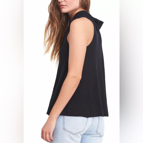 Free People - We the Free Swing It Cowl Top in Black - Picture 2 of 6